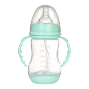 Wide Caliber PP Baby Bottle Anti-colic With Handle Straw