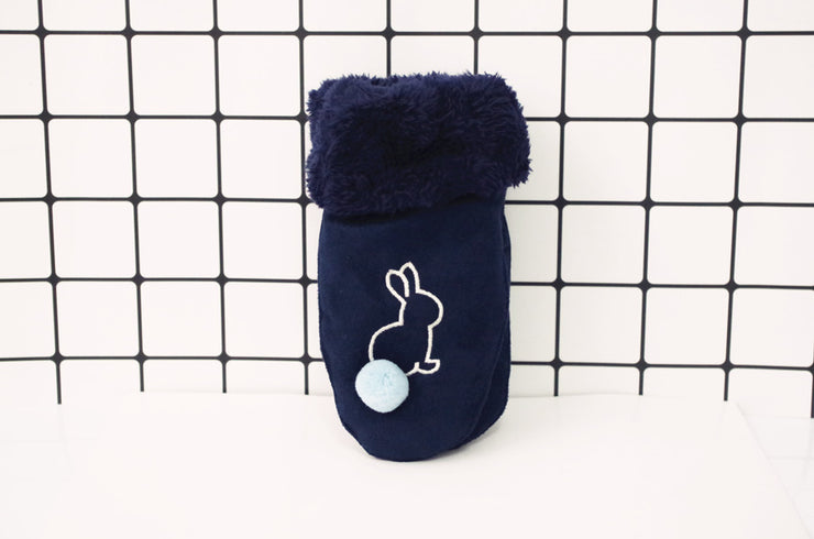 Suede Mittens Double Thickened To Keep Warm