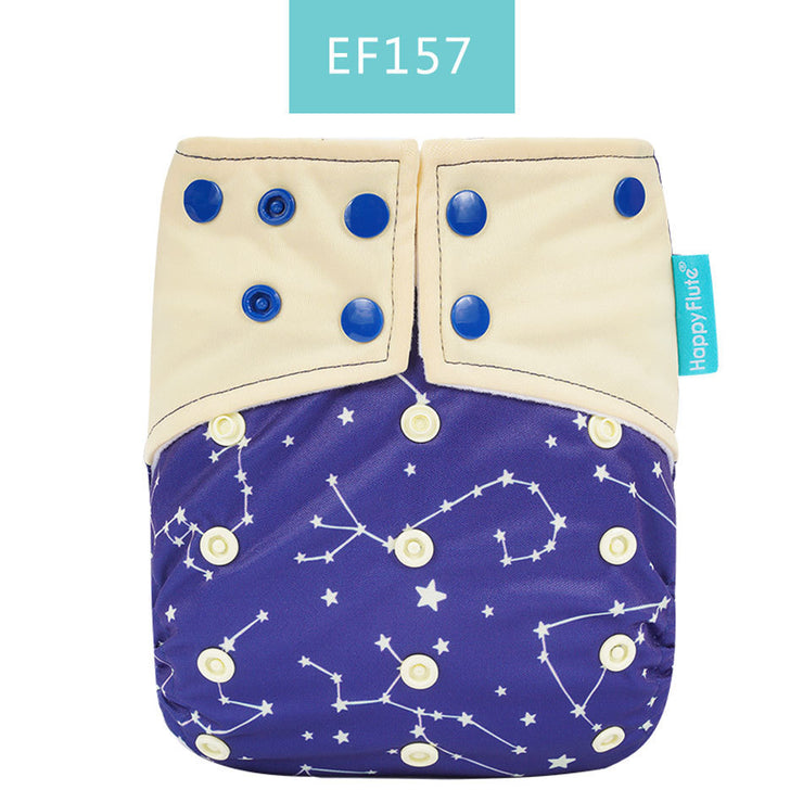 Happyflute Baby Cloth Diaper Waterproof Side