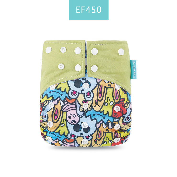 Happyflute Baby Cloth Diaper Waterproof Side