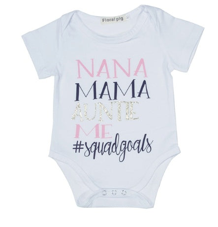 White Short Sleeve Baby Bodysuits