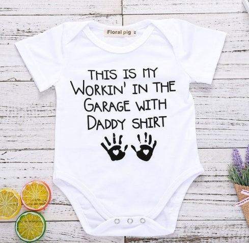 White Short Sleeve Baby Bodysuits