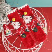 No Heel Parent-child Socks Warm Baby Socks