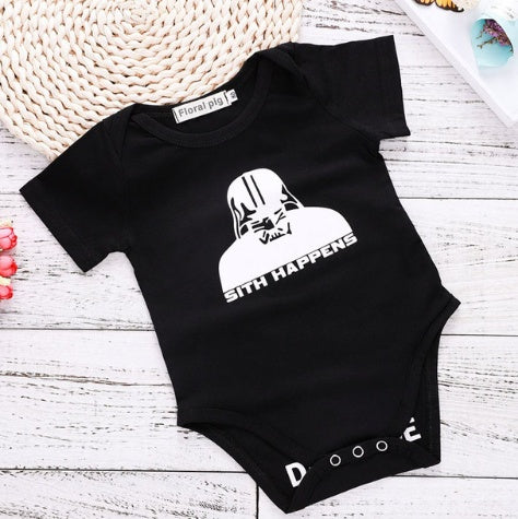 White Short Sleeve Baby Bodysuits