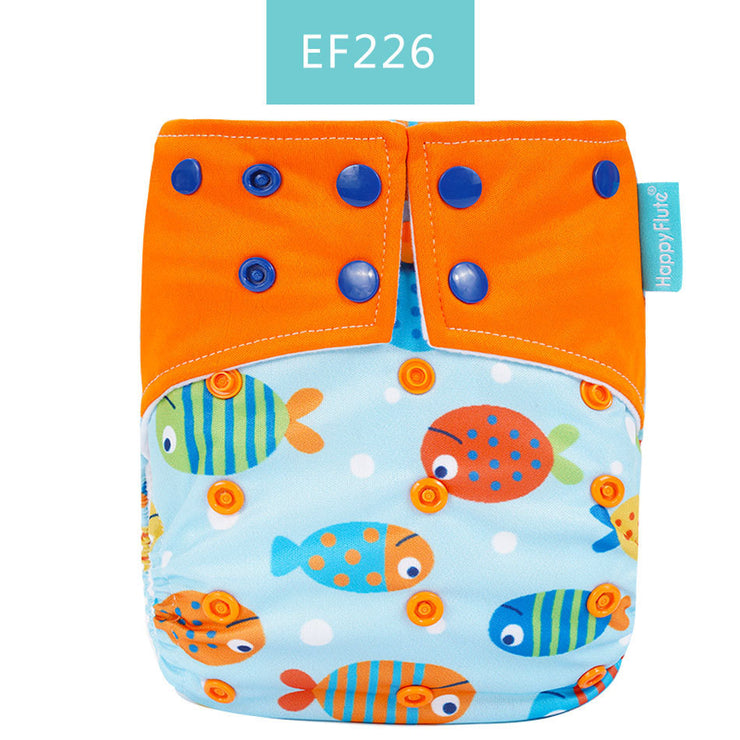 Happyflute Baby Cloth Diaper Waterproof Side