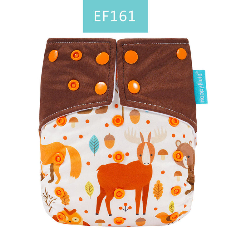 Happyflute Baby Cloth Diaper Waterproof Side