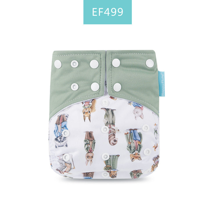Happyflute Baby Cloth Diaper Waterproof Side