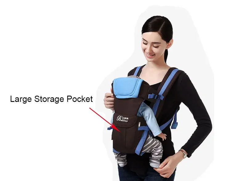Baby Sling Carrier, 4-in-1 Ergonomic Baby Backpack Carrier