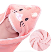 Super Soft Bath Towel Blanket Warm Sleeping Swaddle Wrap for Infant Boys Girls