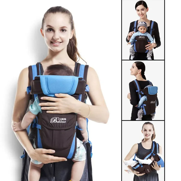 Baby Sling Carrier, 4-in-1 Ergonomic Baby Backpack Carrier