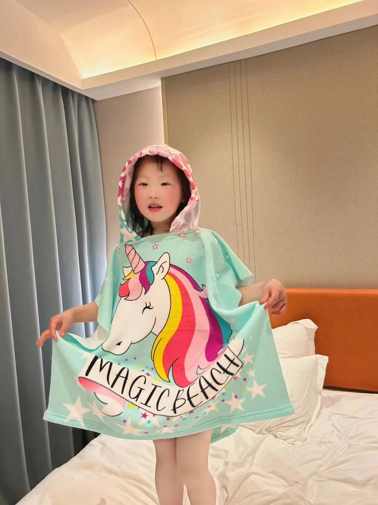 Baby Bath Towel Kids Beach Towel with Hood Boys Girls Hooded