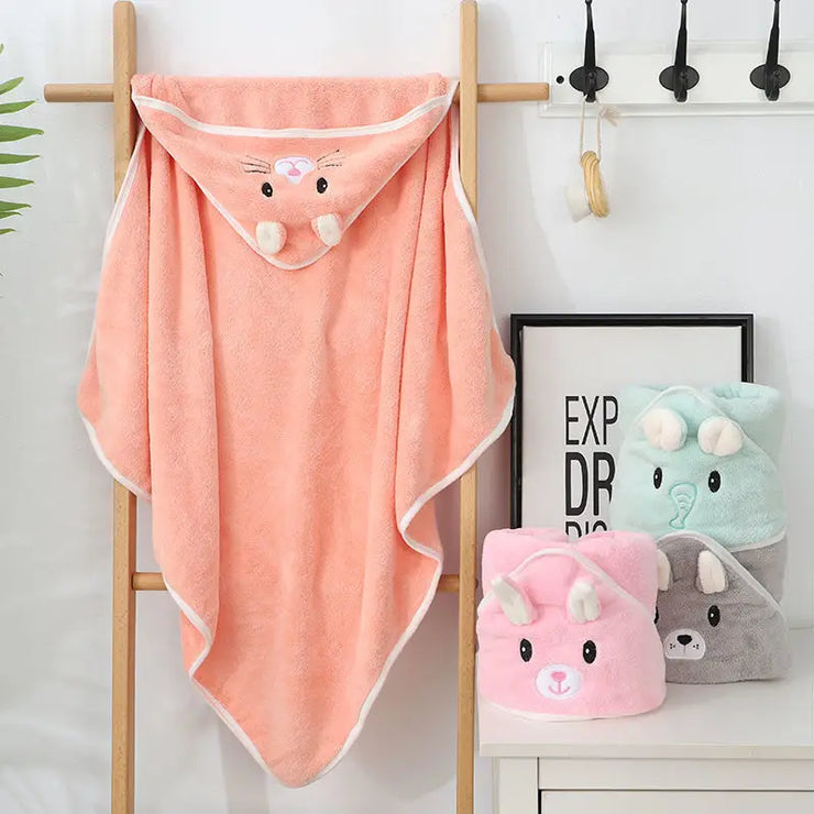 Super Soft Bath Towel Blanket Warm Sleeping Swaddle Wrap for Infant Boys Girls