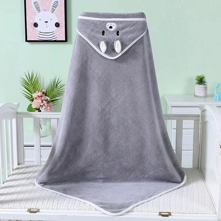 Baby Hooded Bath Towels Cartoon Animal