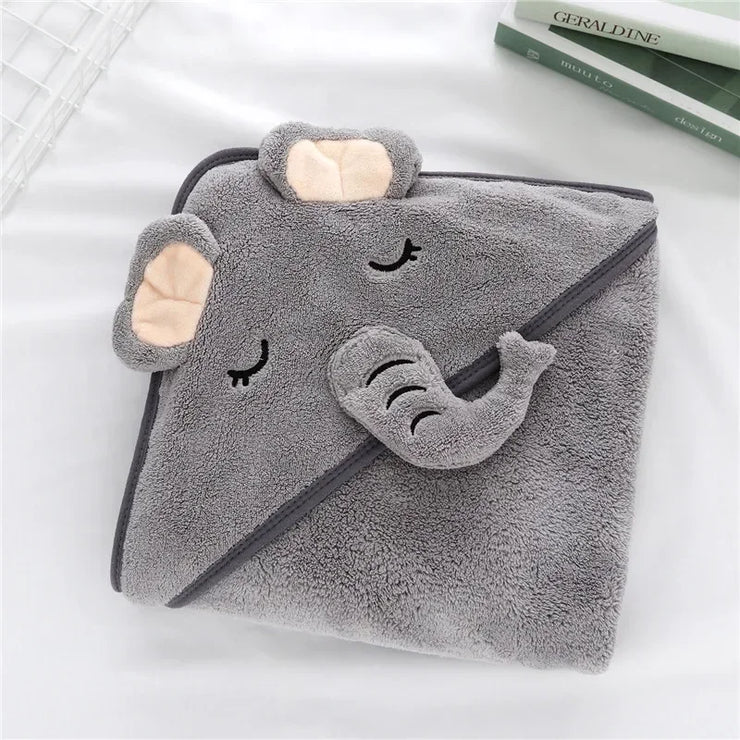 Baby Hooded Bath Towels Cartoon Animal
