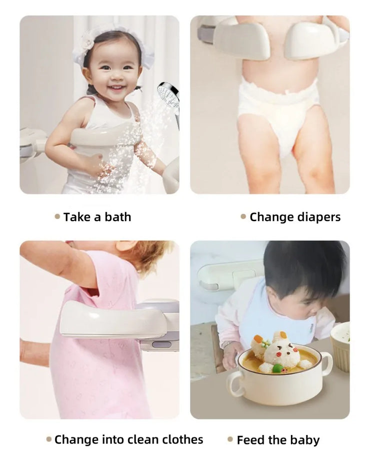 Wall-mounted bath stand