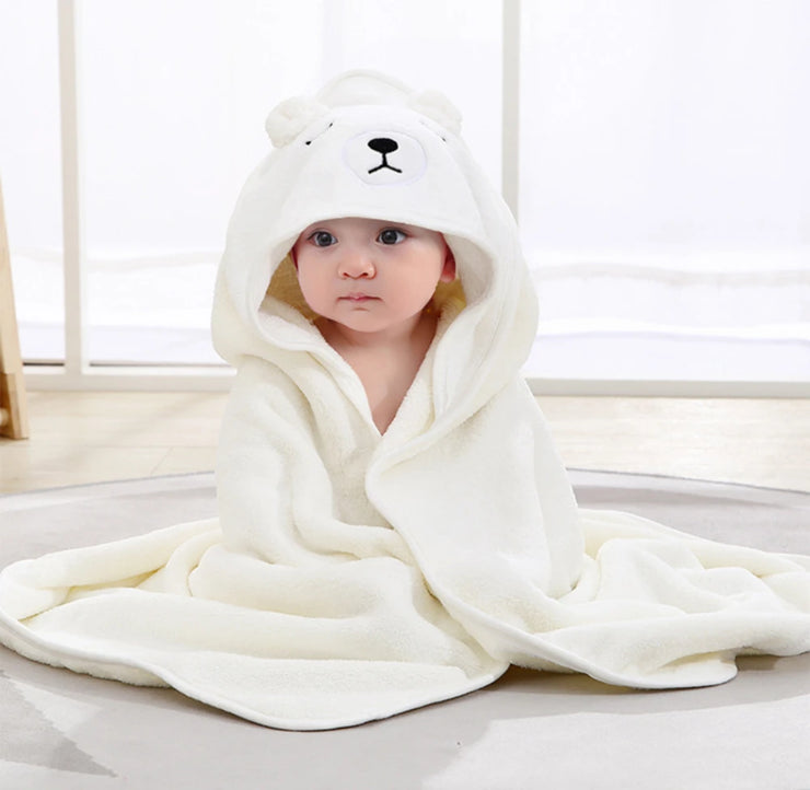Super Soft Bath Towel Blanket Warm Sleeping Swaddle Wrap for Infant Boys Girls