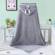 Cartoon Animal Baby Hooded Bath Towels