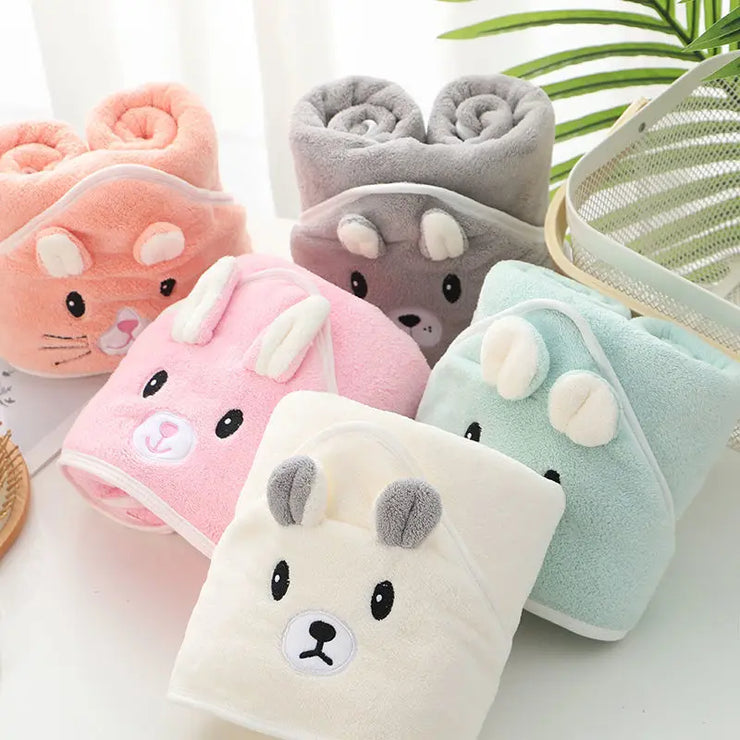 Super Soft Bath Towel Blanket Warm Sleeping Swaddle Wrap for Infant Boys Girls