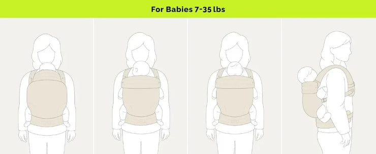 Ergonomic Baby Carrier - Comfortable Lightweight,