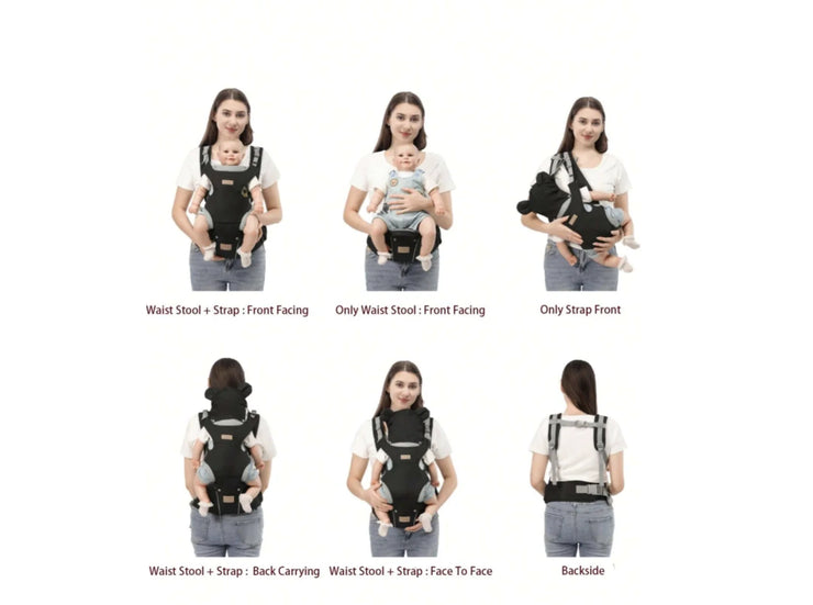 Baby Carrier, 6-in-1 Baby Carrier