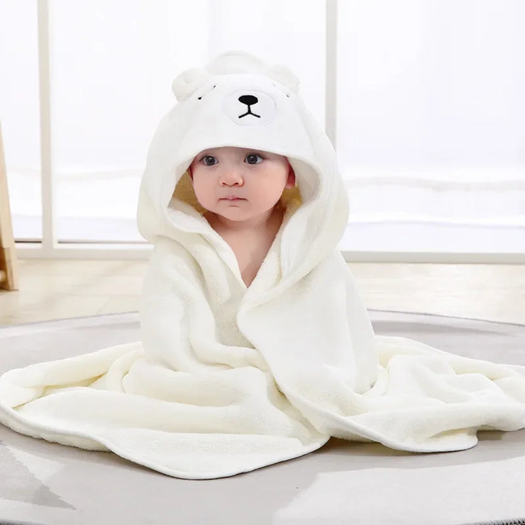 Baby Hooded Bath Towels Cartoon Animal