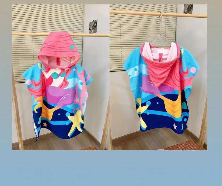 Baby Bath Towel Kids Beach Towel with Hood Boys Girls Hooded