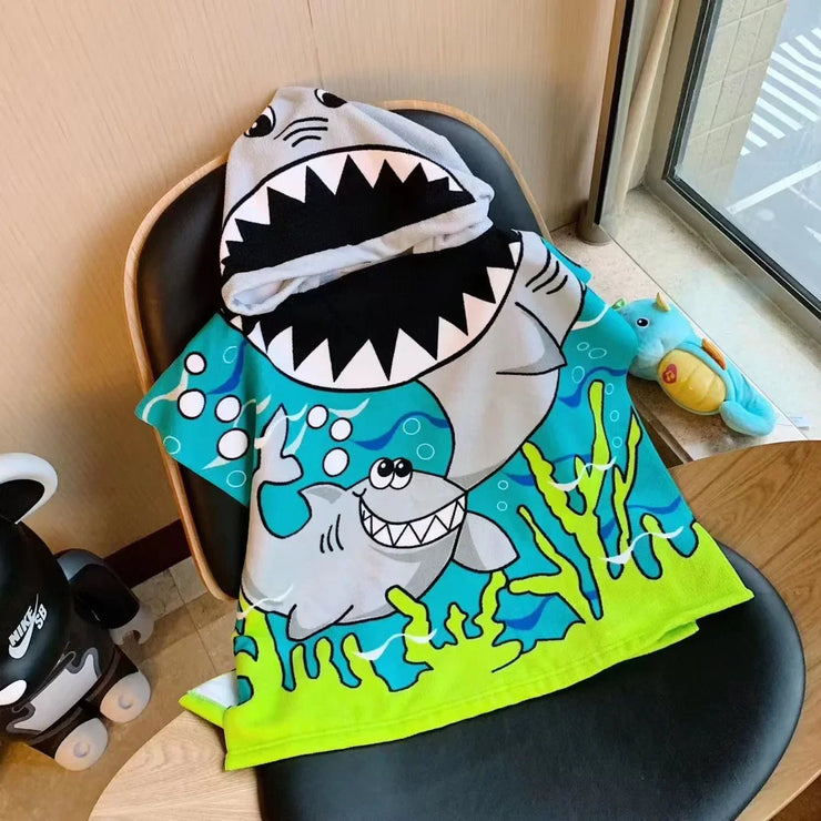Baby Bath Towel Kids Beach Towel with Hood Boys Girls Hooded