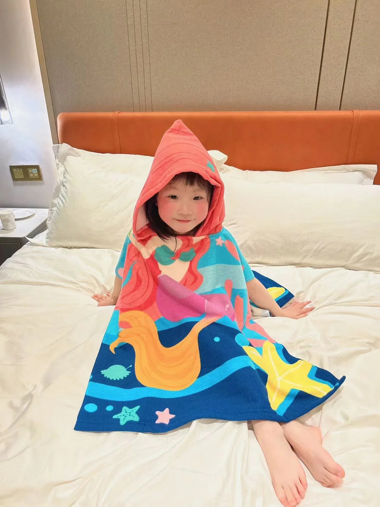 Baby Bath Towel Kids Beach Towel with Hood Boys Girls Hooded