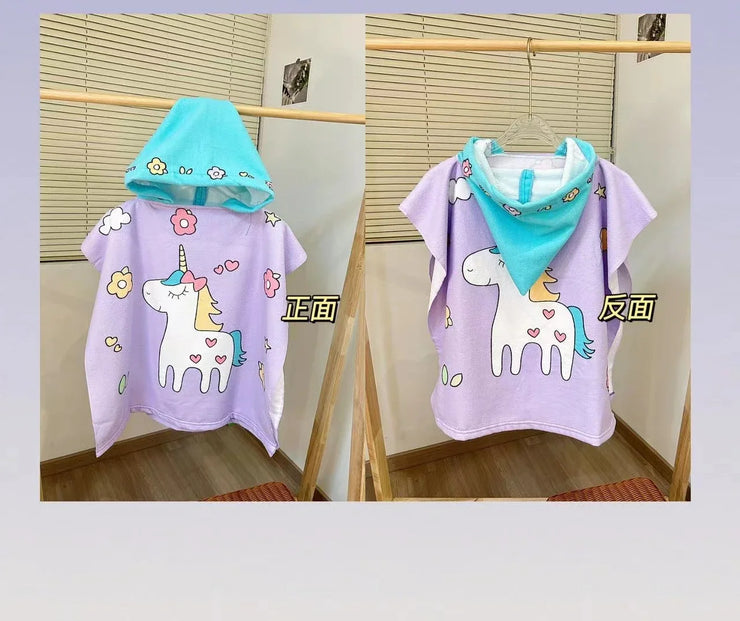Baby Bath Towel Kids Beach Towel with Hood Boys Girls Hooded
