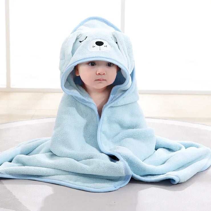 Cartoon Animal Baby Hooded Bath Towels
