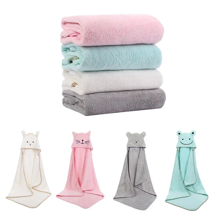 Super Soft Bath Towel Blanket Warm Sleeping Swaddle Wrap for Infant Boys Girls
