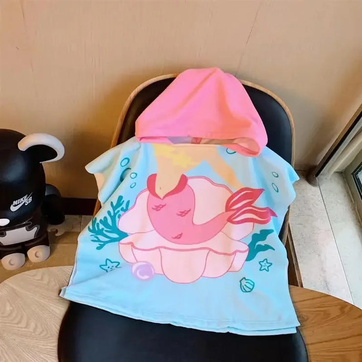Baby Bath Towel Kids Beach Towel with Hood Boys Girls Hooded
