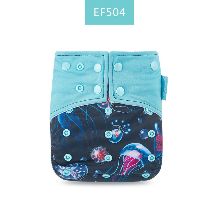 Happyflute Baby Cloth Diaper Waterproof Side