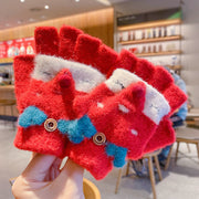 Thicken Five Finger Flip Mittens Baby Gloves For Autumn And Winter