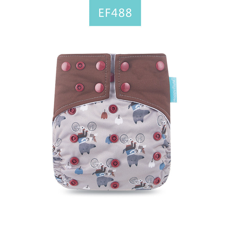 Happyflute Baby Cloth Diaper Waterproof Side